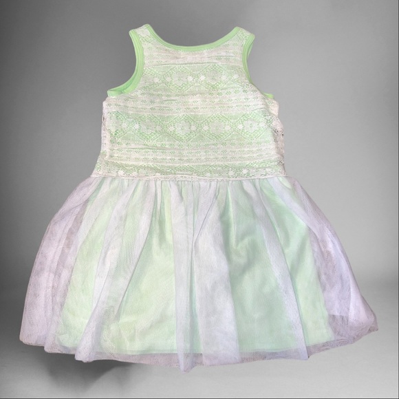 Guess Los Angeles Kids Light Green Spring Easter Dress Size M 5-6. - Picture 1 of 8